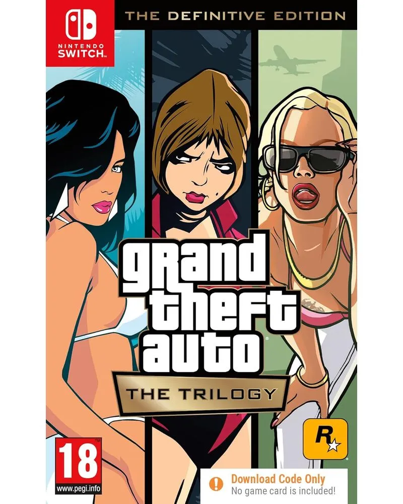 Switch Grand Theft Auto Trilogy - GTA Trilogy - The Definitive Edition (Code In 