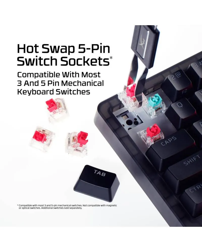 Tastatura HyperX Alloy Origins 2 65% - Red Linear 