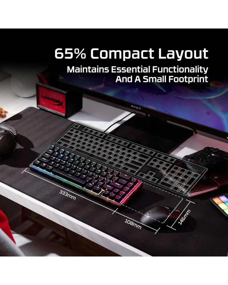 Tastatura HyperX Alloy Origins 2 65% - Red Linear 