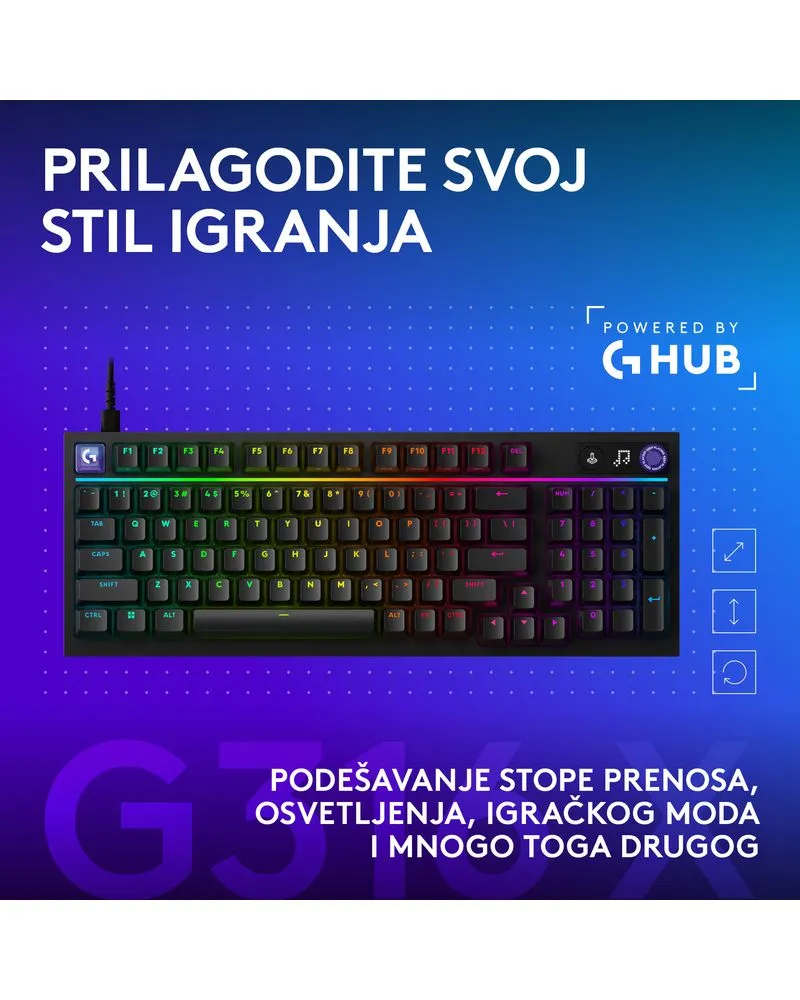 Tastatura Logitech G316 X 98 - Lilac 