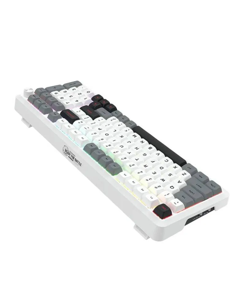 Tastatura Redragon Bragi Pro K688 Wired/2.4G/BT White 