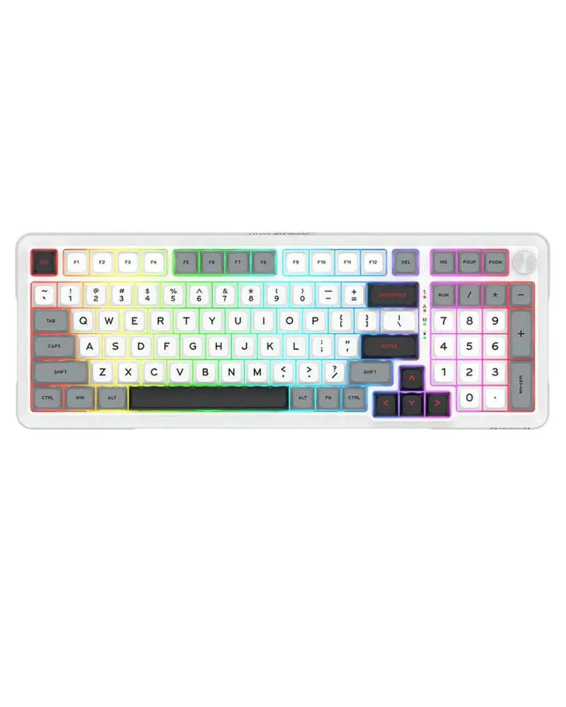 Tastatura Redragon Bragi Pro K688 Wired/2.4G/BT White 