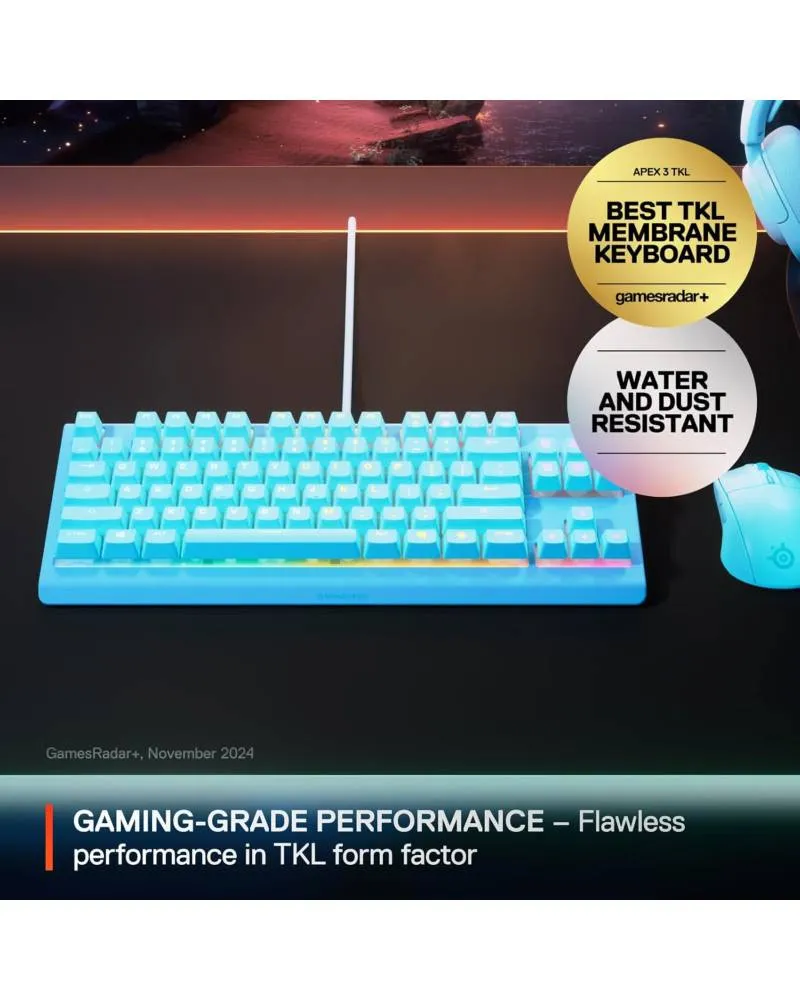 Tastatura Steelseries APEX 3 TKL Aqua 