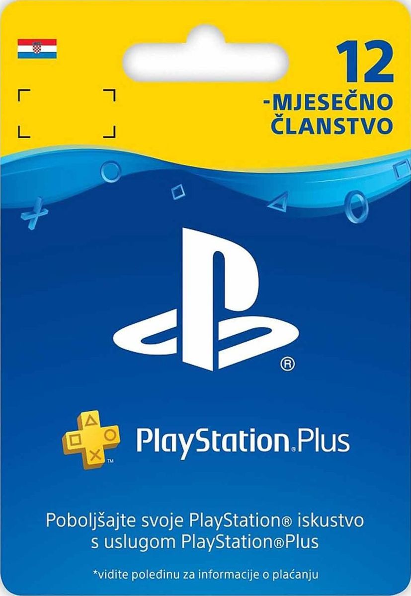 Playstation Plus PSN pretplata - 12 meseci HR 