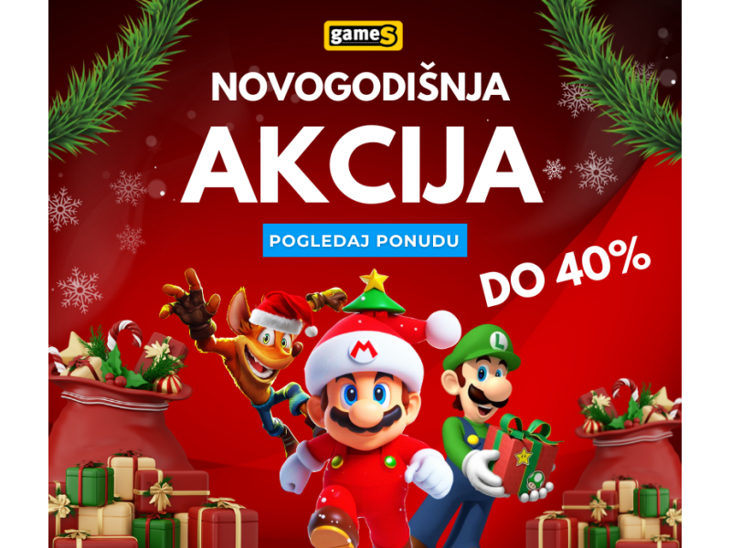 GameS Novogodišnje akcije - Sezona poklona