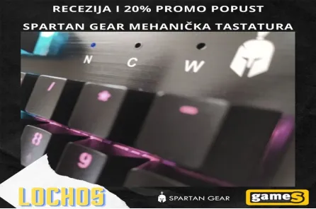 Spartan Gear Lochos tastatura - Prijatno iznenađenje za mnoge: I tri dana 20% promo popusta na online kupovinu