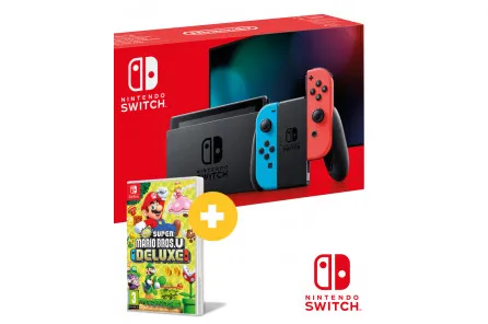 Konzola Nintendo Switch (Red and Blue Joy-Con) + New Super Mario Bros