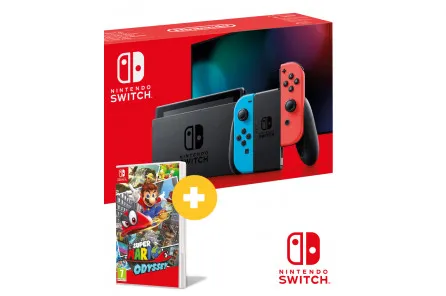 Konzola Nintendo Switch (Red and Blue Joy-Con) + Super Mario Odyssey