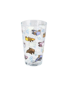 Čaša Paladone Minecraft - Axolotl Glass 