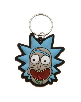 Privezak Rick and Morty - Rick Crazy Smile - Rubber Keychain 