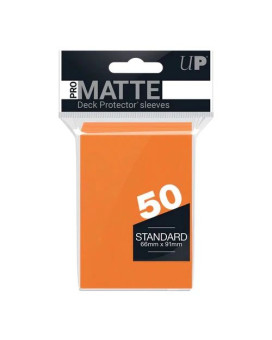Ultra Pro Matte Deck Protector Sleeves 50 Standard Orange 