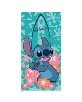 Peškir Aymax - Disney - Stitch Aloha Flowers  70x140cm 