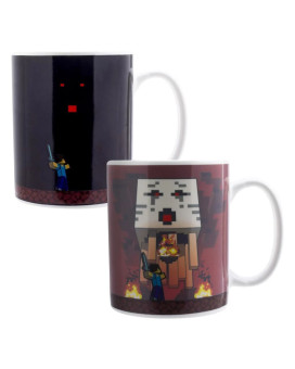 Šolja Paladone Minecraft - Nether Heat Change Mug 