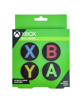 Podmetači za čaše Paladone - Xbox Metal Coasters 