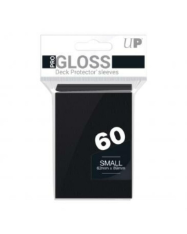 Ultra Pro Gloss Small Desk Protector Sleeves 60 - Black 