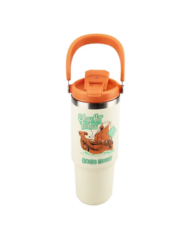 Termos šolja Paladone One Piece - Insulated Cup With Straw 