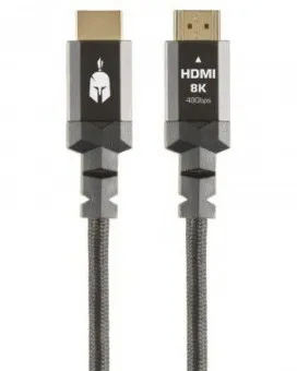 HDMI Cable Spartan Gear 2.1 8K 1.5m - Aluminum with gold plated plugs 