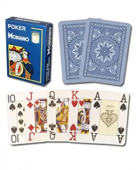 Karte Modiano - Poker 4 Jumbo - Blue 