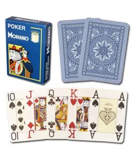 Karte Modiano - Poker 4 Jumbo - Blue 