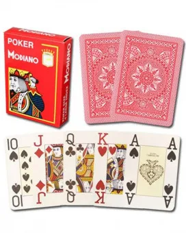 Karte Modiano - Poker 4 Jumbo - Red 