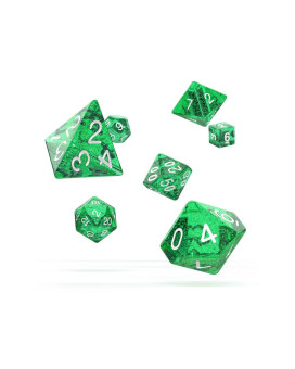 Kockice Oakie Doakie Dice RPG Set Speckled - Green (7) 
