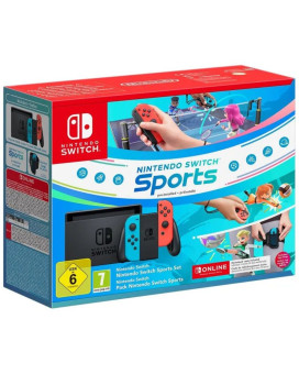 Konzola Nintendo Switch (Red and Blue Joy-Con) + Nintendo Switch Sports + 12 Mon 