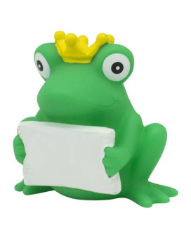 Lilalu Patkica - Frog with greeting sign 