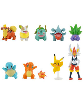 Mini Figure Pokemon - Battle Ready - 10 Figures 
