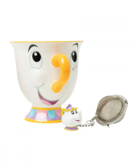 Šolja Paladone - Beauty And The Beast - Chip Mug & Mrs Potts Tea Infuser 