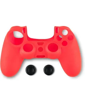 Spartan Gear Controller Silicon Skin Cover & Thumb Grips Red