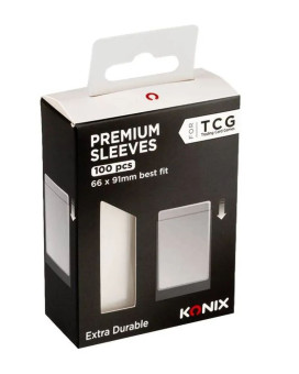 Zaštita za karte Konix TCG - Black Matte Sleeves 100 Pcs 