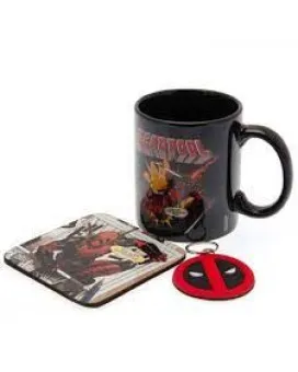 Set Deadpool - Gift Set - Mug, Coaster & Keychain 