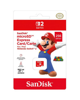 SanDisk Memory Card Micro SDXC 256GB - Mario Logo 