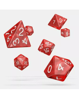 Kockice Oakie Doakie Dice Rpg Set Marble - Red (7) 
