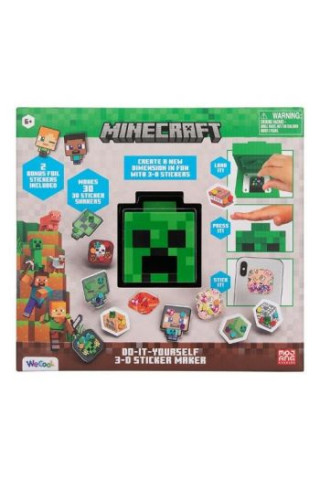Nalepnice Paladone - Minecraft 3D Sticker Maker 