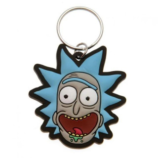 Privezak Rick and Morty - Rick Crazy Smile - Rubber Keychain