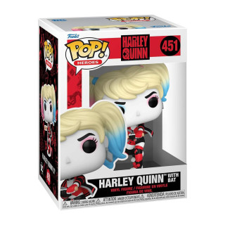 Bobble Figure Heroes - DC Harley Quinn POP! - Harley Quinn with Bat 