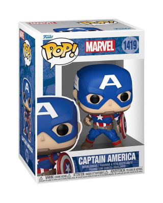 Bobble Figure Marvel - Marvel New Classics POP! - Captain America #1419 
