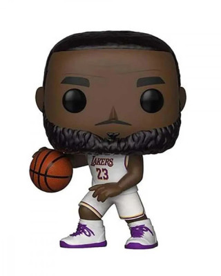 Bobble Figure Nba Pop! - Lebron James White Uniform (lakers) 