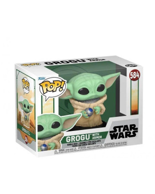 Bobble Figure Star Wars: Book Of Boba Fett Pop! - Grogu With Armor 