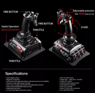 Dzojstik Cobra V6 - Flight Simulation Joystick 