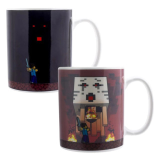Šolja Paladone Minecraft - Nether Heat Change Mug 