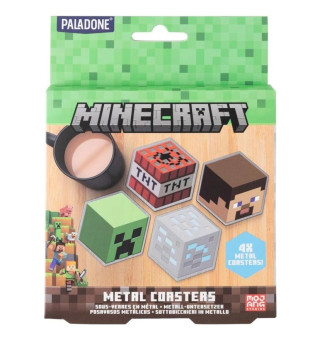 Podmetači za čaše Paladone - Minecraft Metal Coasters 