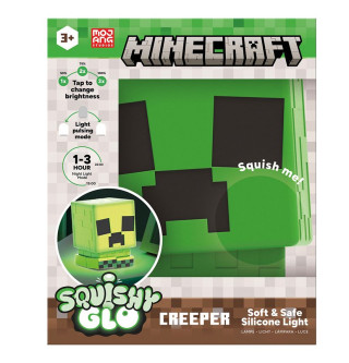Lampa Paladone Minecraft - Creeper SquishyGlo Silicone Light Rechargeable 