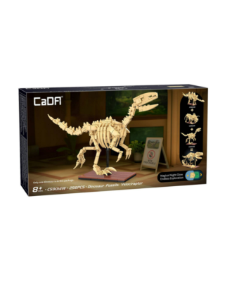 Cada Bricks Dinosaur Fossils - Velociraptor - 256Pcs 