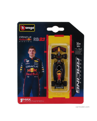 Action Figure Burago - F1 Red Bull Racing - RB21 - Max Verstappen #1 