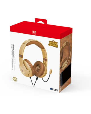 Slušalice HORI Animal Crossing - Wood Brown - Gaming Headset 