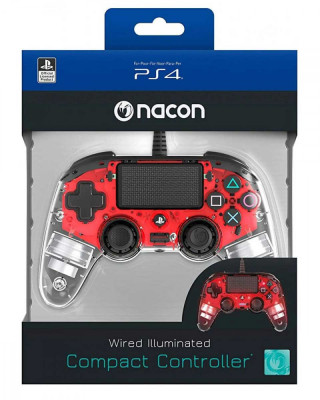 Gamepad Nacon Wired Compact Controller - Light Red 