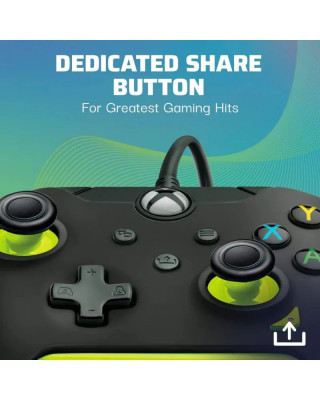 Gamepad PDP Electric Black - Yellow 