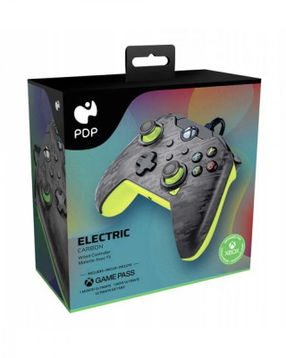 Gamepad PDP Wired Controller - Electric Carbon - Yellow 